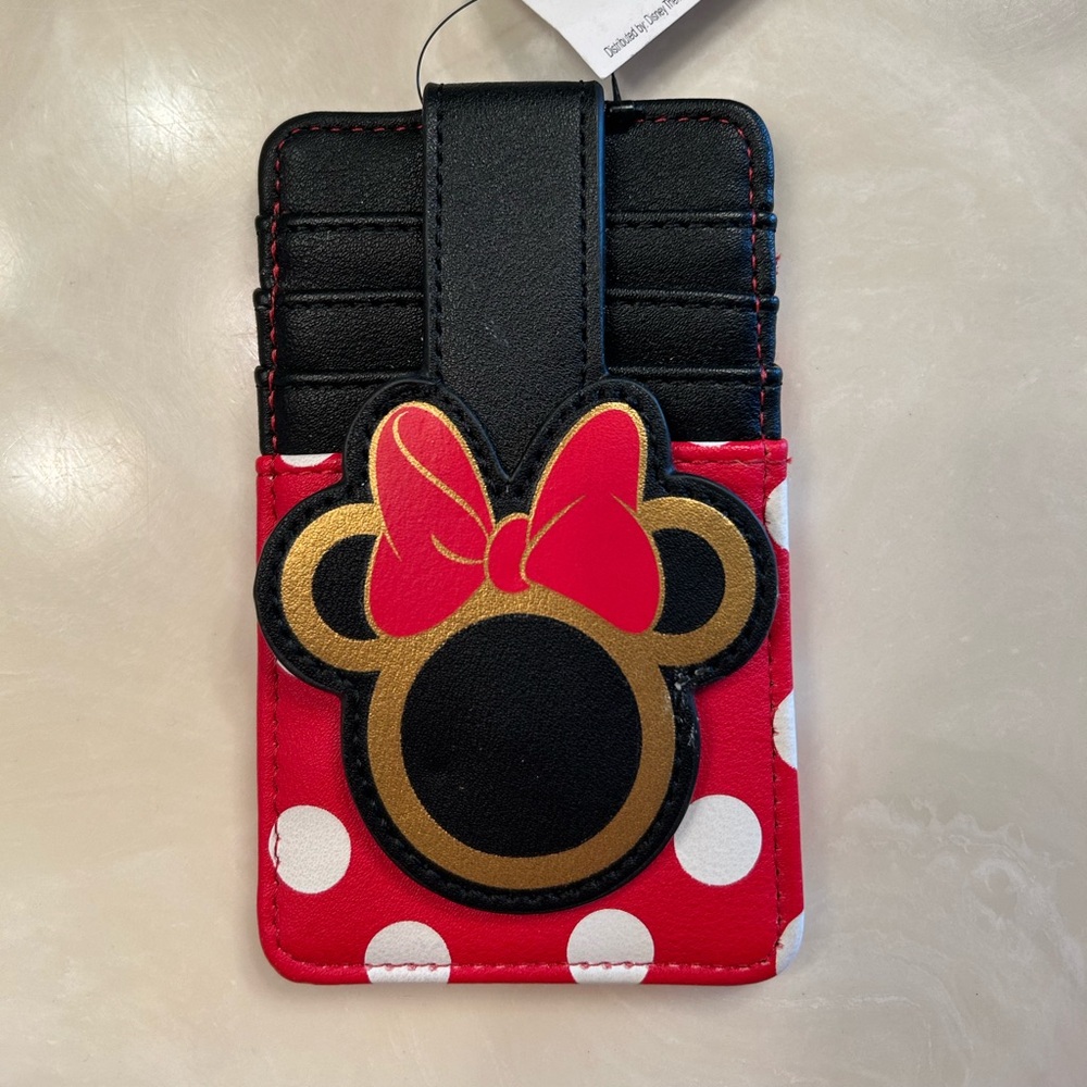 Disney Minnie Mouse Red and Black Card Holder